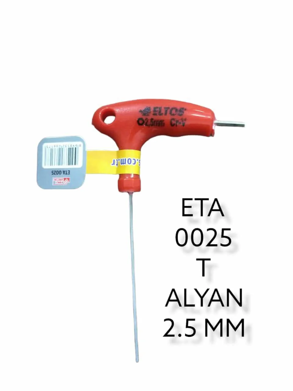 ETA0025   Eltos Altı Köşe T Alyan 2.5mm