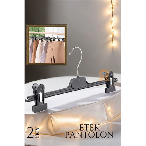 Etek PantoEşarp Kıskaçlı Askı 2'li SET