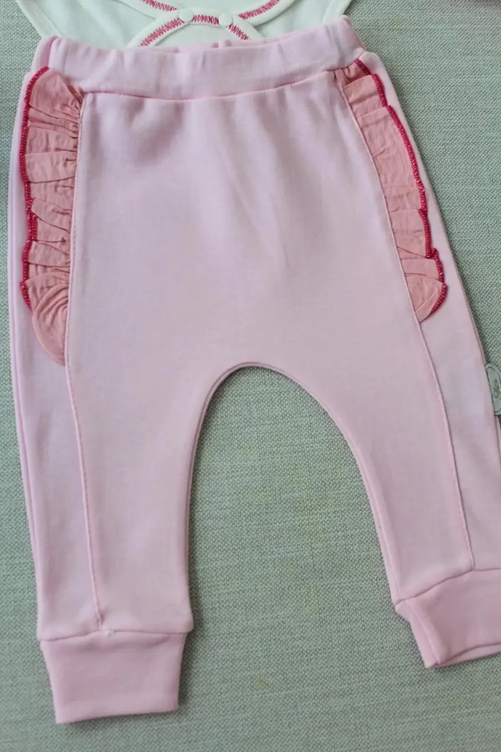 Eterella Hello Nakışlı Kruvaze Bandanalı Uzun Kollu Zıbınlı 3lü K