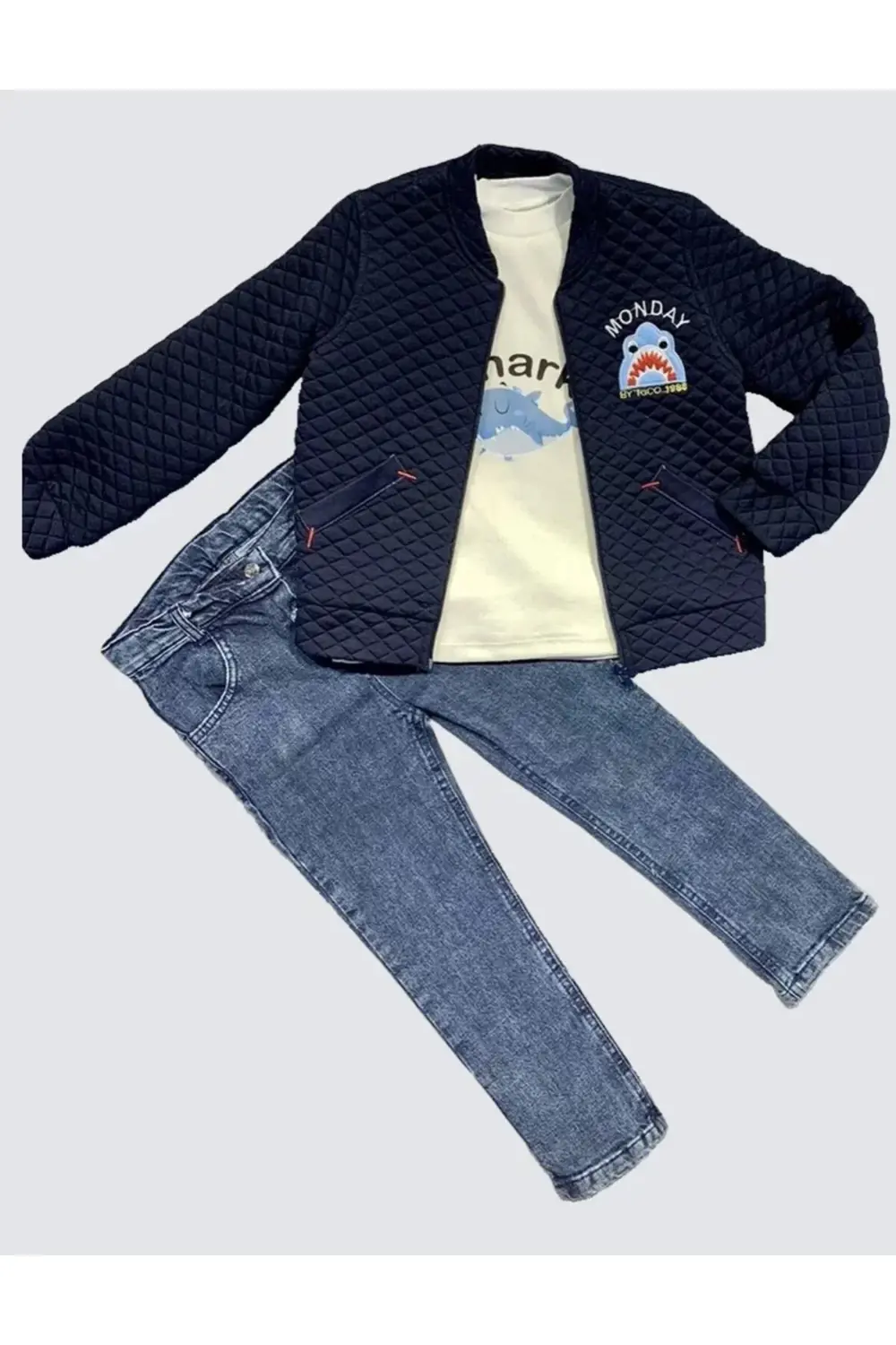 Eterella Kot Pantolonlu Pilot Mont Uzun Kollu Penye Sweat 3lü Erk