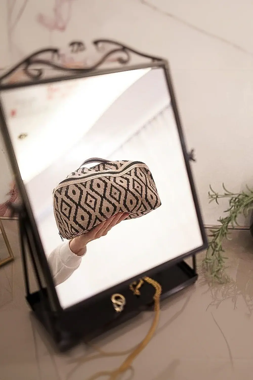 Ethnica Makyaj Ve Kozmetik Organizer, Makyaj Çantası - Şık Desenl