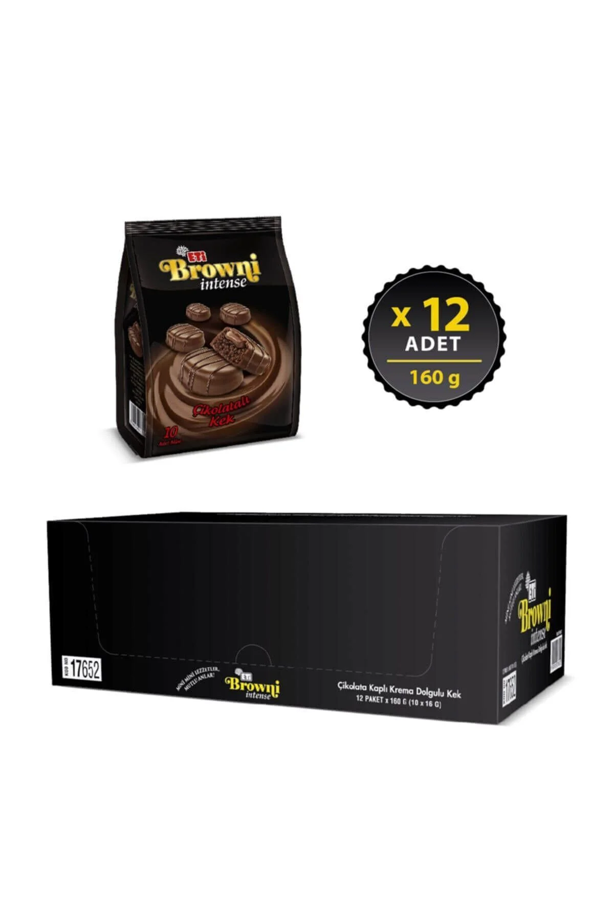 Etı Brownı Intense Mını Çikolatalı 160 Gr X 12 Adet