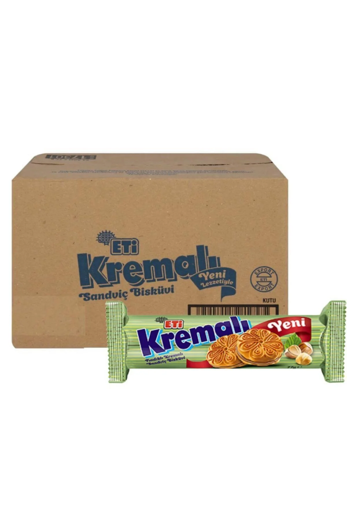 ETİFındıklı Kremalı Sandviç Bisküvi 77 Gr. X 24 Adet