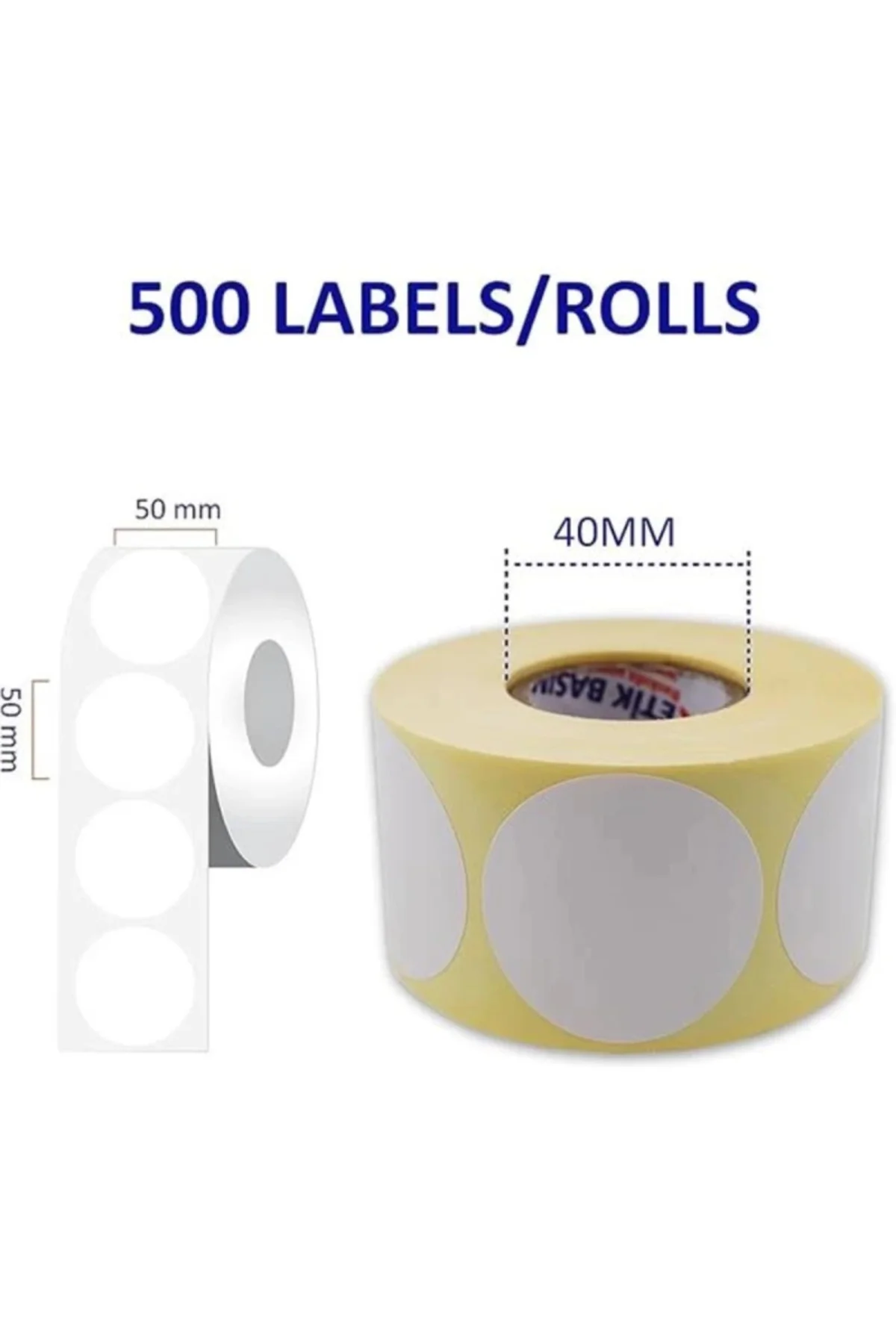 etiketler , al hızlı al Eko Termal Etiket 50mm Çap Ruloda 500 Adet 40mm Kuka Çapında