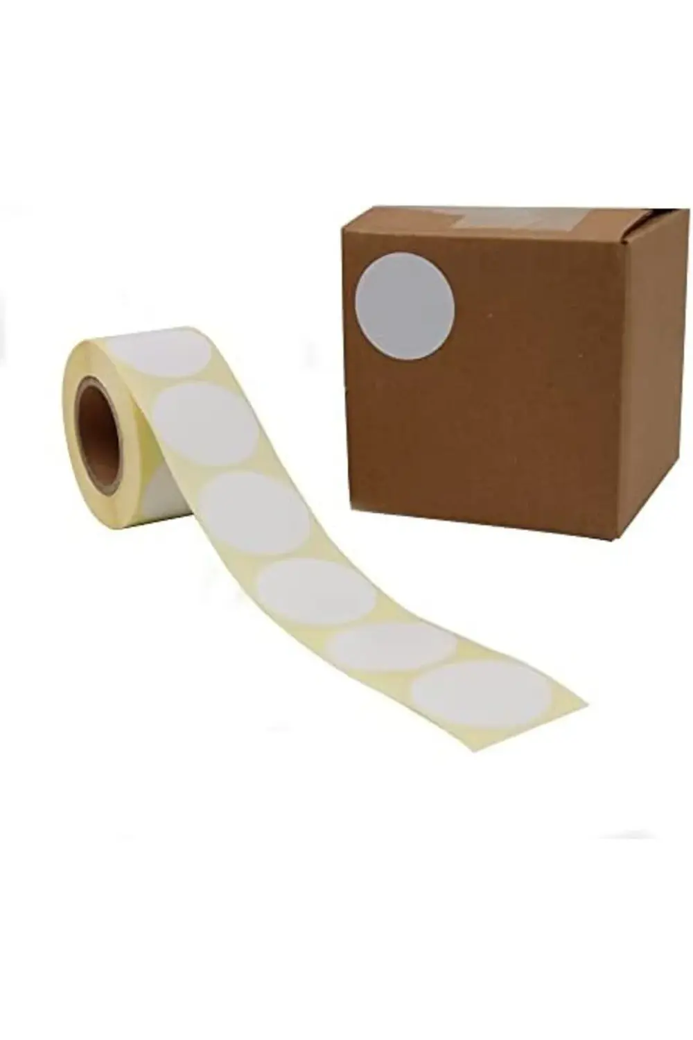 etiketler, hazır al hızlı al Kuşe Etiket 40mm Çap Ruloda 500 Adet