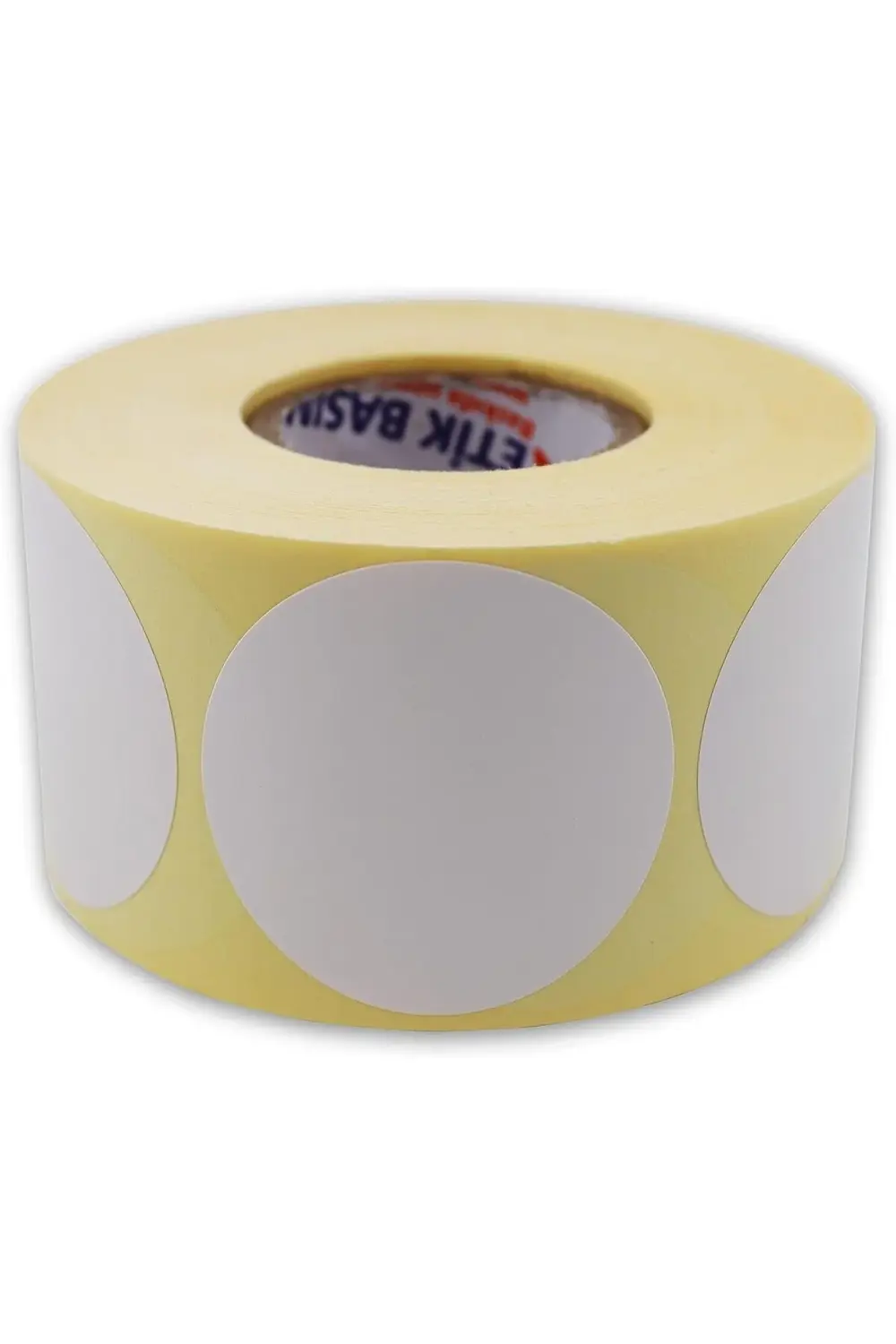 etiketler, hazır al hızlı al Kuşe Etiket 40mm Çap Ruloda 500 Adet