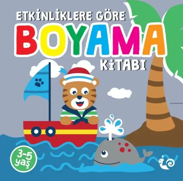 Etkinliklere Göre Boyama Kitabı - Gri