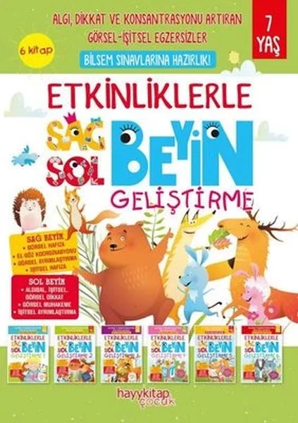 Etkinliklerle Sağ Beyin Sol Beyin Geliştirme (7 yaş) 6’lı Set Fiyatı, Yorumları ve Özellikleri