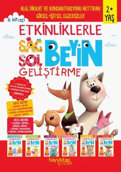 Etkinliklerle Sağ Beyin Sol Beyin Geliştirme (2+ Yaş) 6’lı Set Fiyatı, Yorumları ve Özellikleri