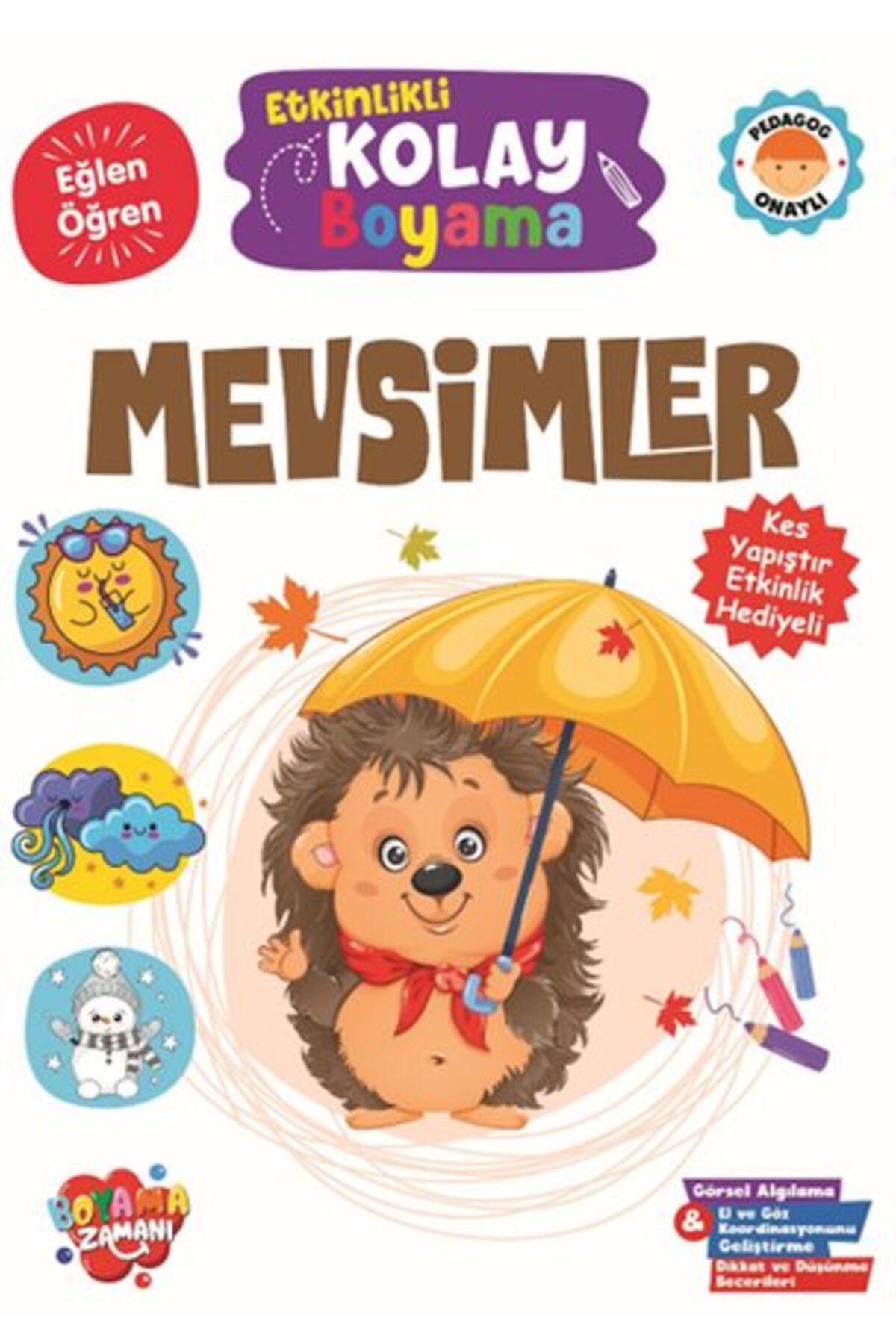 Boyama Zamani Etkinlikli Kolay Boyama Mevsimler