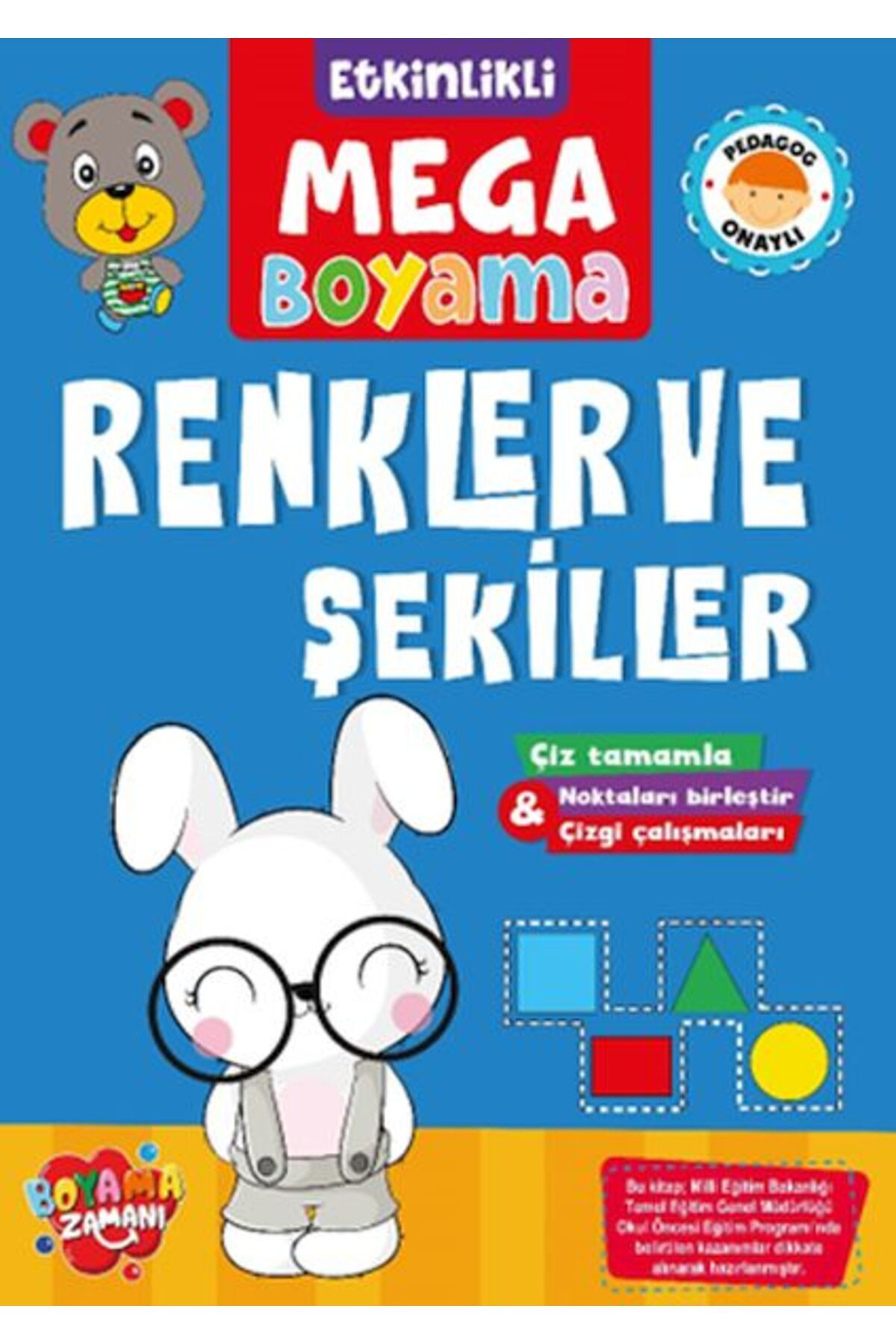 Erdem Çocuk Etkinlikli Mega Boyama Renkler Ve Şekiller