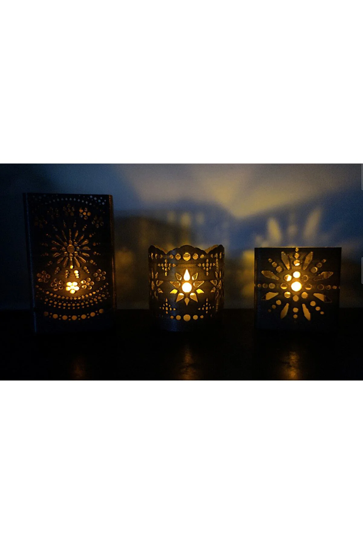 Etnik Desenli 3'lü Tealight Mumluk Set Fiyatı, Yorumları ve Özellikleri