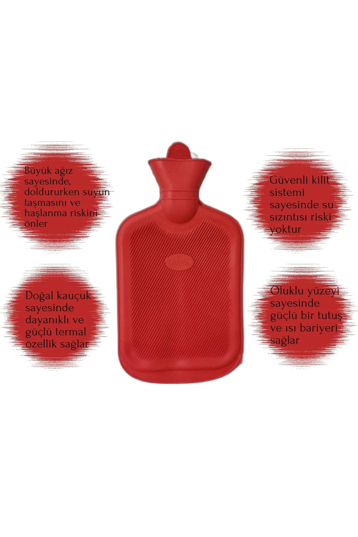 Etnik Desenli Termofor Kılıflı Sıcak Su Torbası Desenli Termofor 