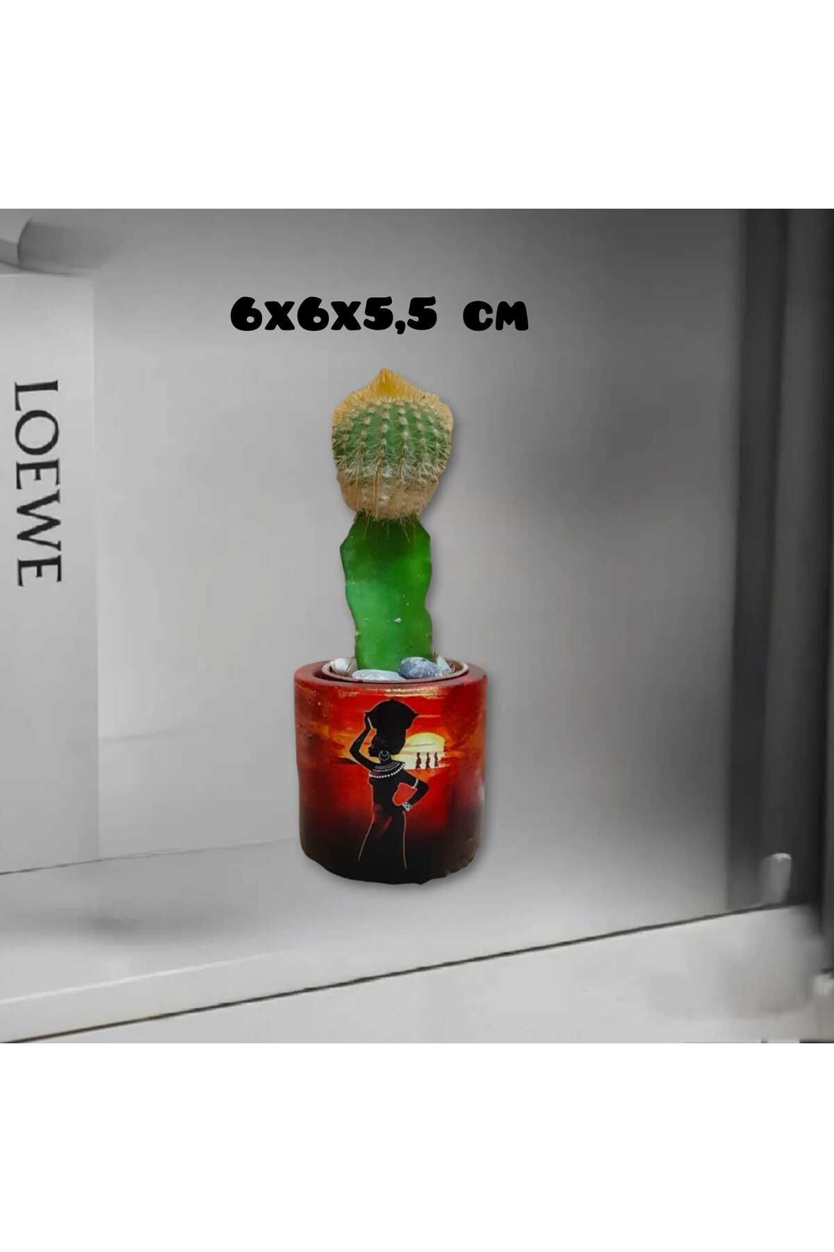 Dodemert Home Etnik Özel Tasarım Beton Saksı & Mumluk & Kalemlik