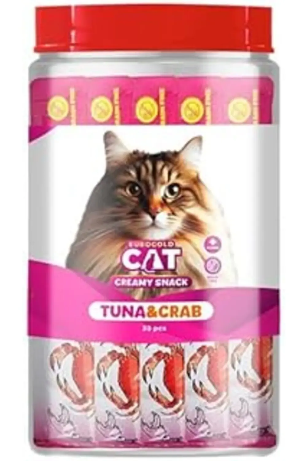 Eurogold Cat Sıvı Kedi Ödülü Ton - Yengeç 30X15 Gr
