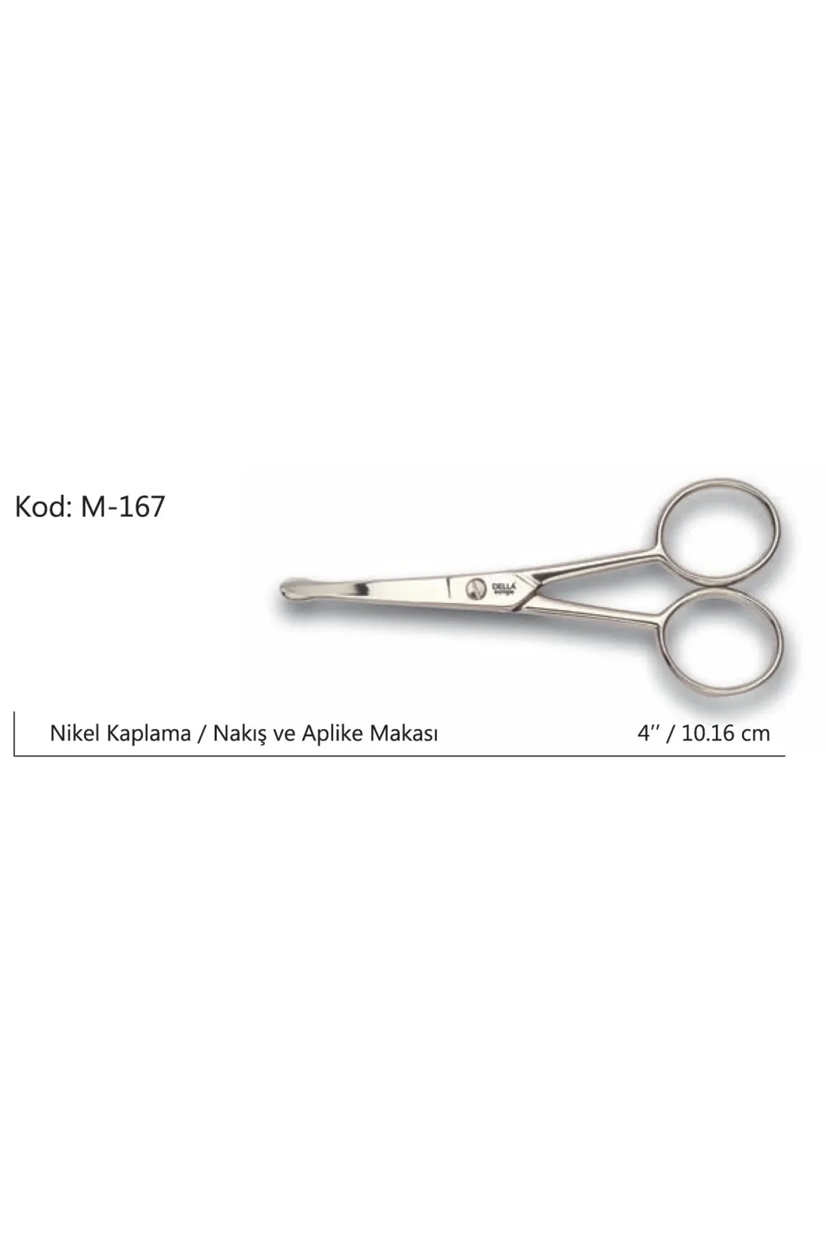 Europe Aplike Ve Nakış Makası Kıvrık Küt Uçlu No:4 10,16 Cm