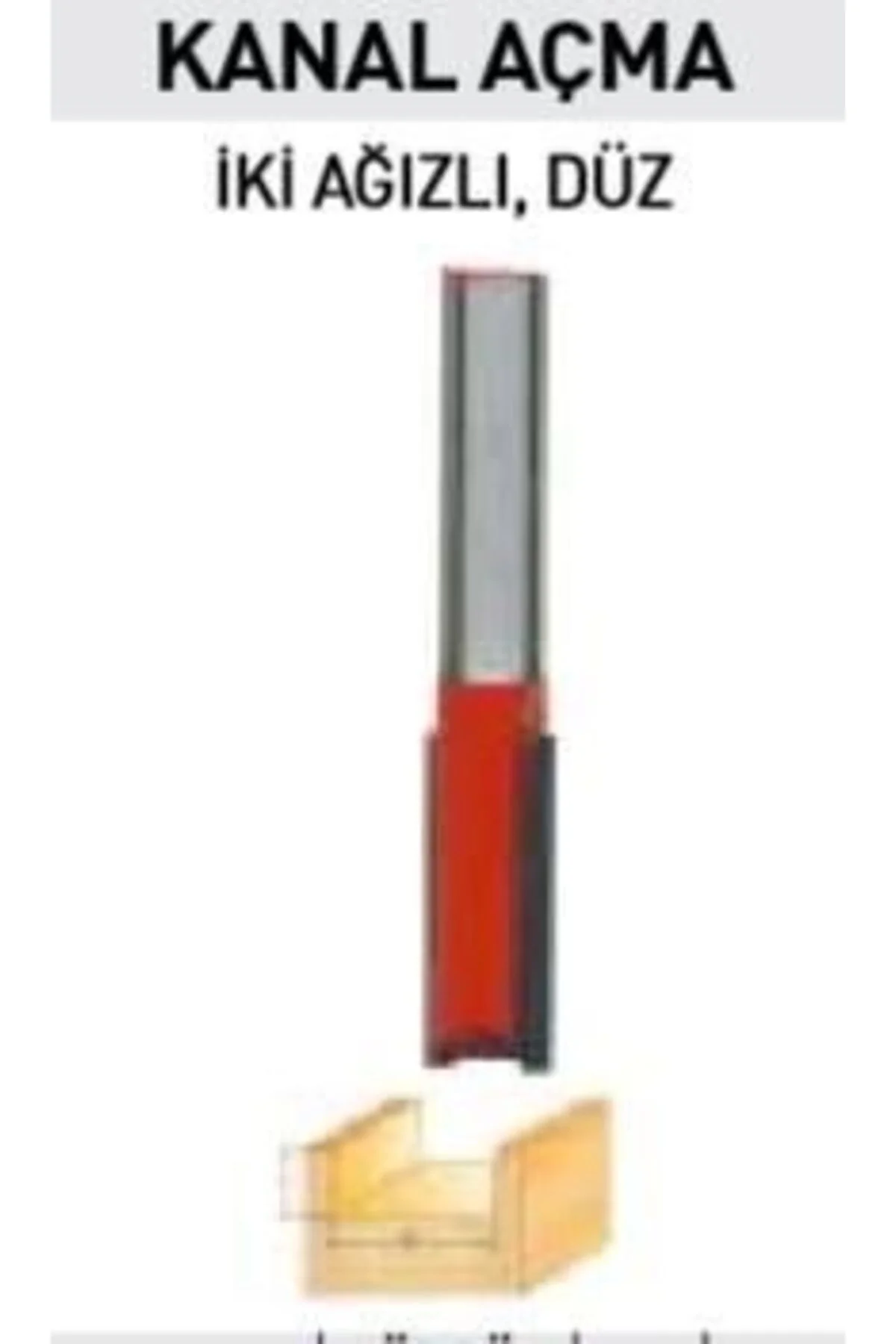 Eurostar 14403 İki Ağızlı Freze Kanal Açma Bıçağı 8X8X25 mm