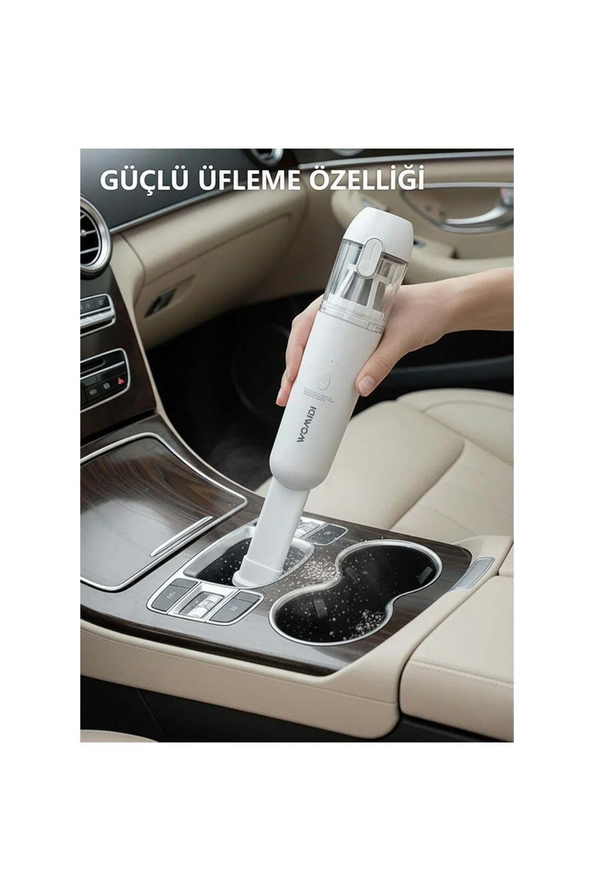 Ev Araç İçi Süpürge 18.000Pa Güçlü Emiş,9 Adet Aksesuar Üfleme Fo