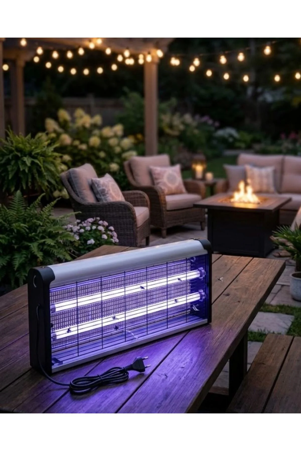 Ev Balkon Mutfak İçin Elektrikli Sinek Savar 10w Uv Işıklı Lamba