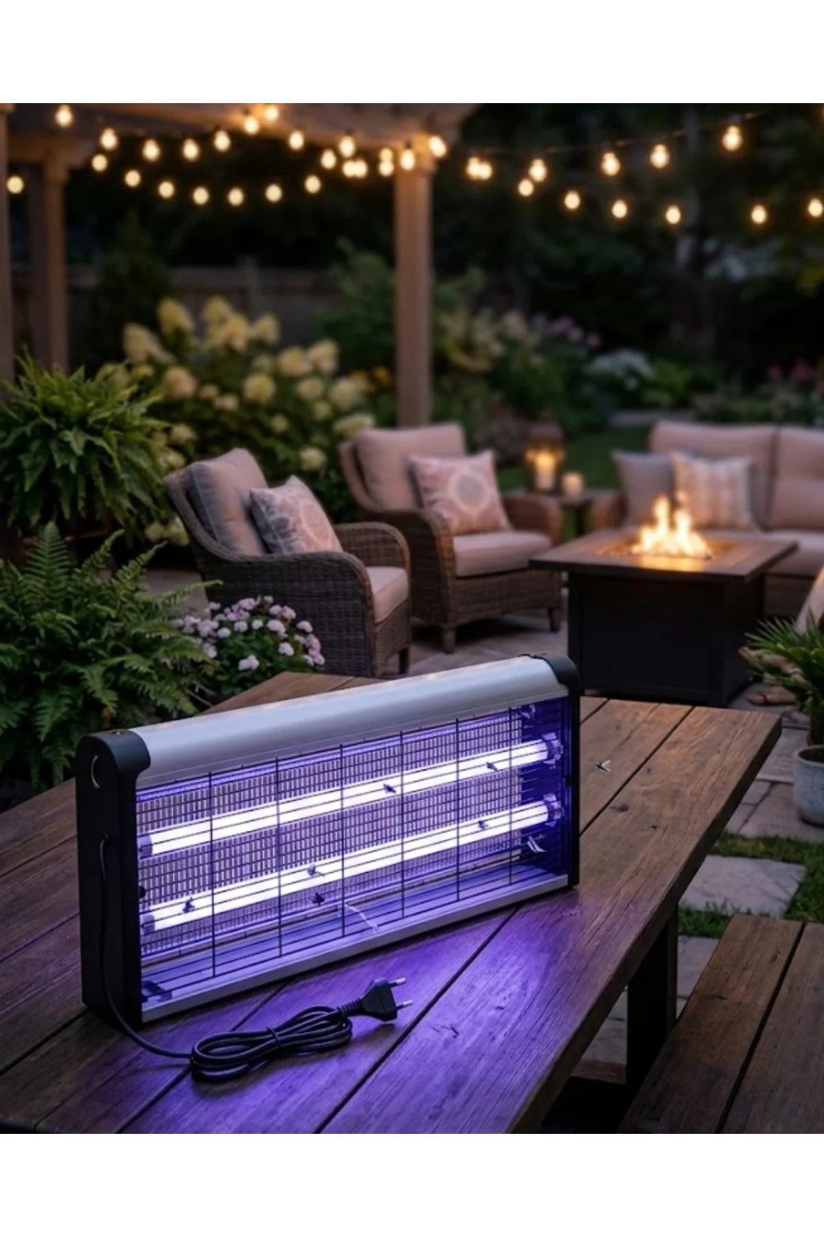 Ev Balkon Mutfak İçin Elektrikli Sinek Savar 10W UV Işıklı Lamba