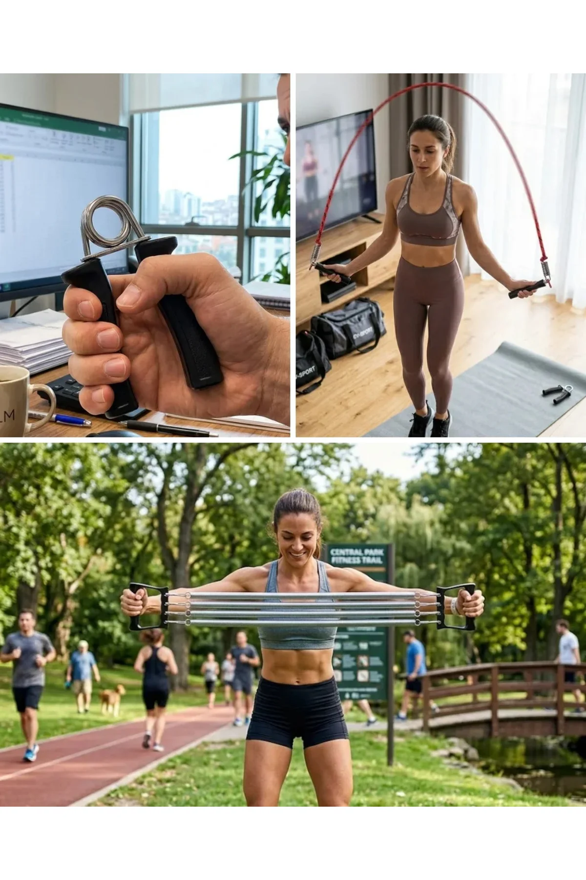 Ev Fitness Seti Kardiyo ve Kas Geliştirme Egzersiz Seti