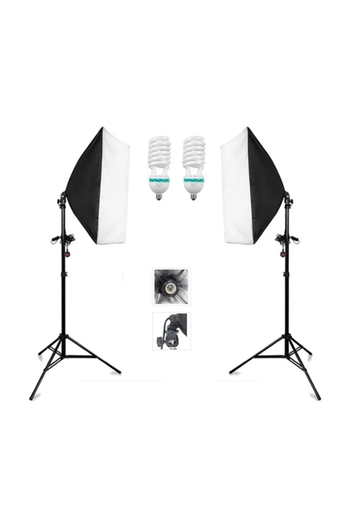Ev Ortamında Kamera Çekimleri Için 50x70 Softbox Daimi Işık Seti