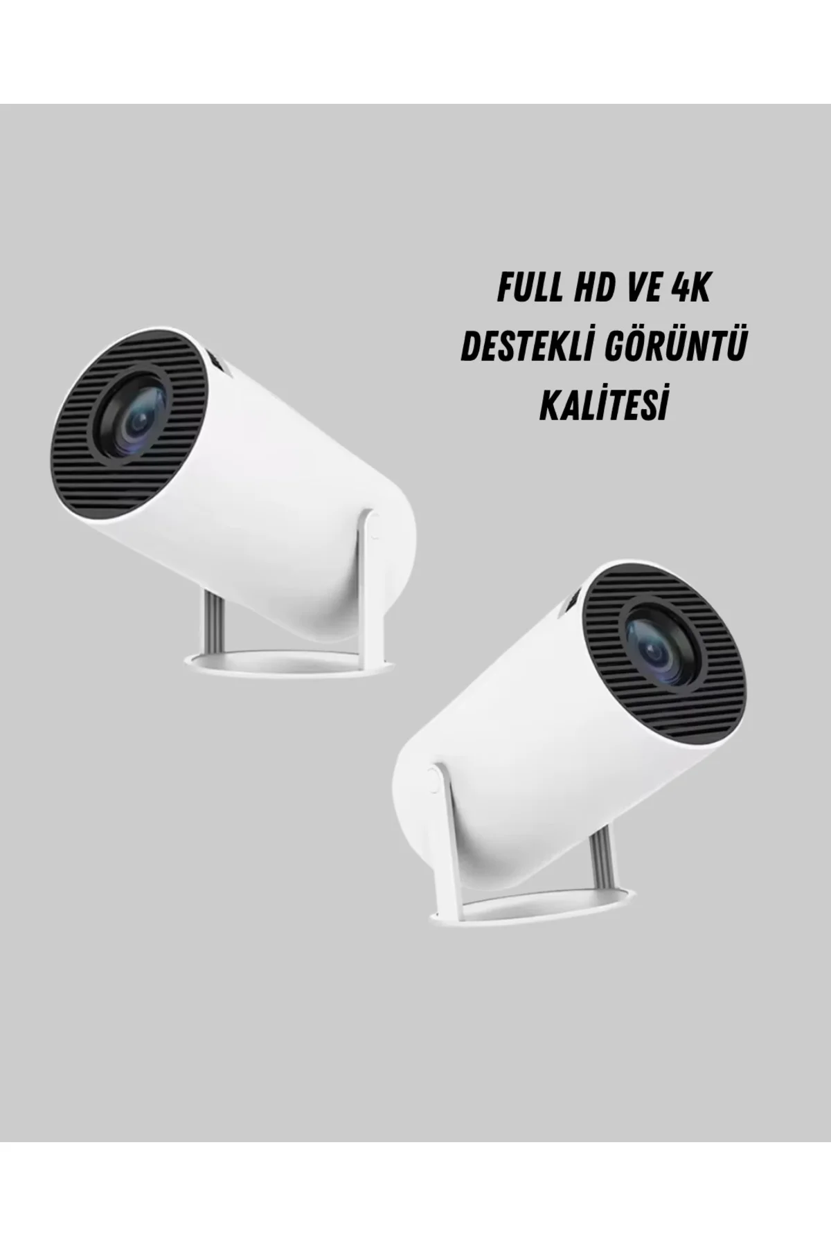 Ev Sineması Projeksiyon Cihazı – 160 ANSI Lümen, 4K Uyumlu ve Kab