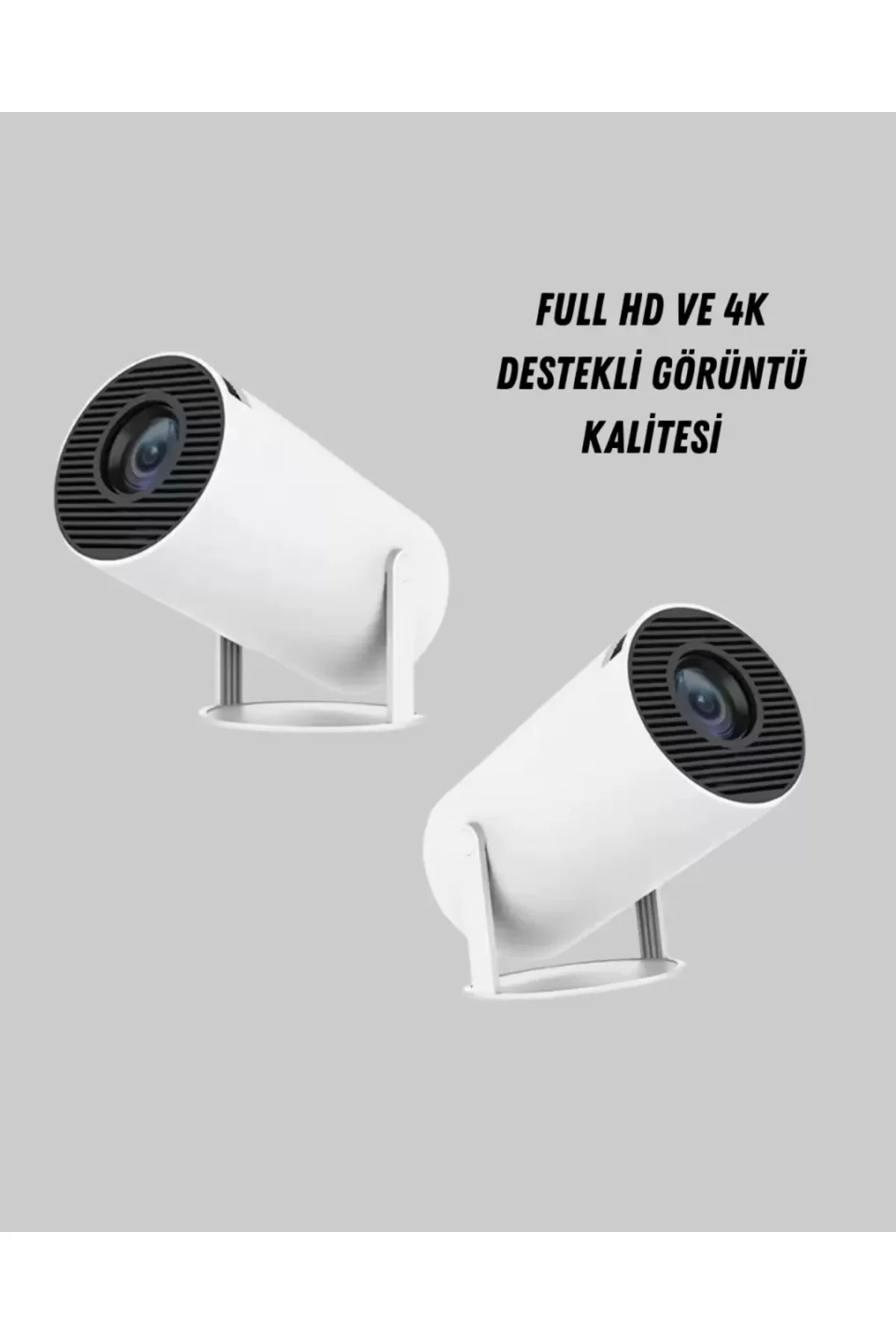Ev Sineması Projeksiyon Cihazı – 160 ANSI Lümen, 4K Uyumlu ve Kab