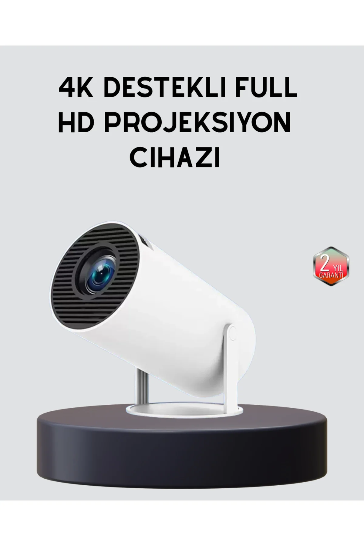 Ev Sineması Projeksiyon Cihazı – 160 ANSI Lümen, 4K Uyumlu ve Kablosuz Görüntü Aktarımı