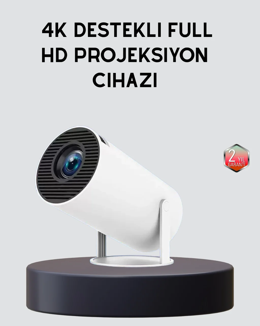 Ev Sineması Projeksiyon Cihazı 160 Ansı Lümen, 4k Uyumlu Ve Kablosuz Görüntü Aktarımı