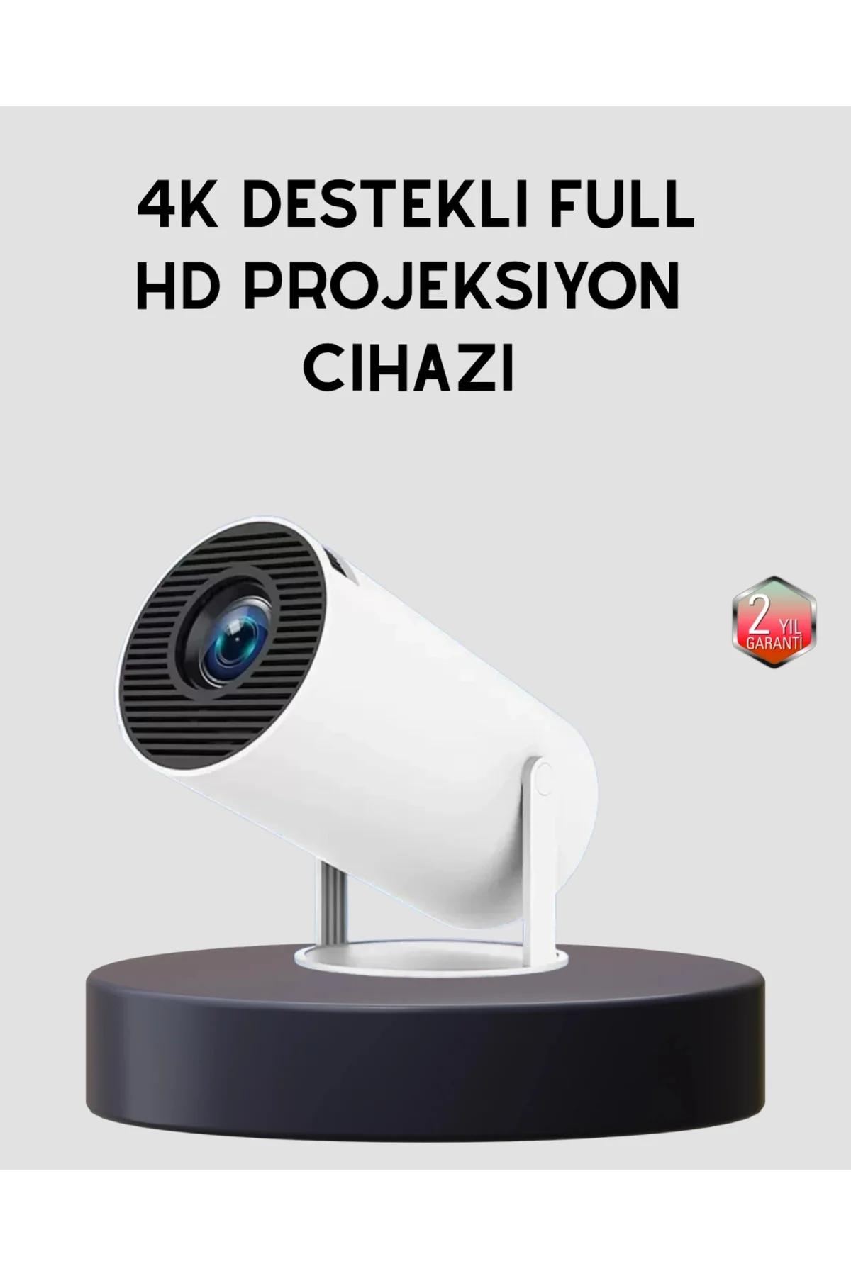 Ev Sineması Projeksiyon Cihazı – 160 ANSI Lümen, 4K Uyumlu ve Kablosuz Görüntü Aktarımı