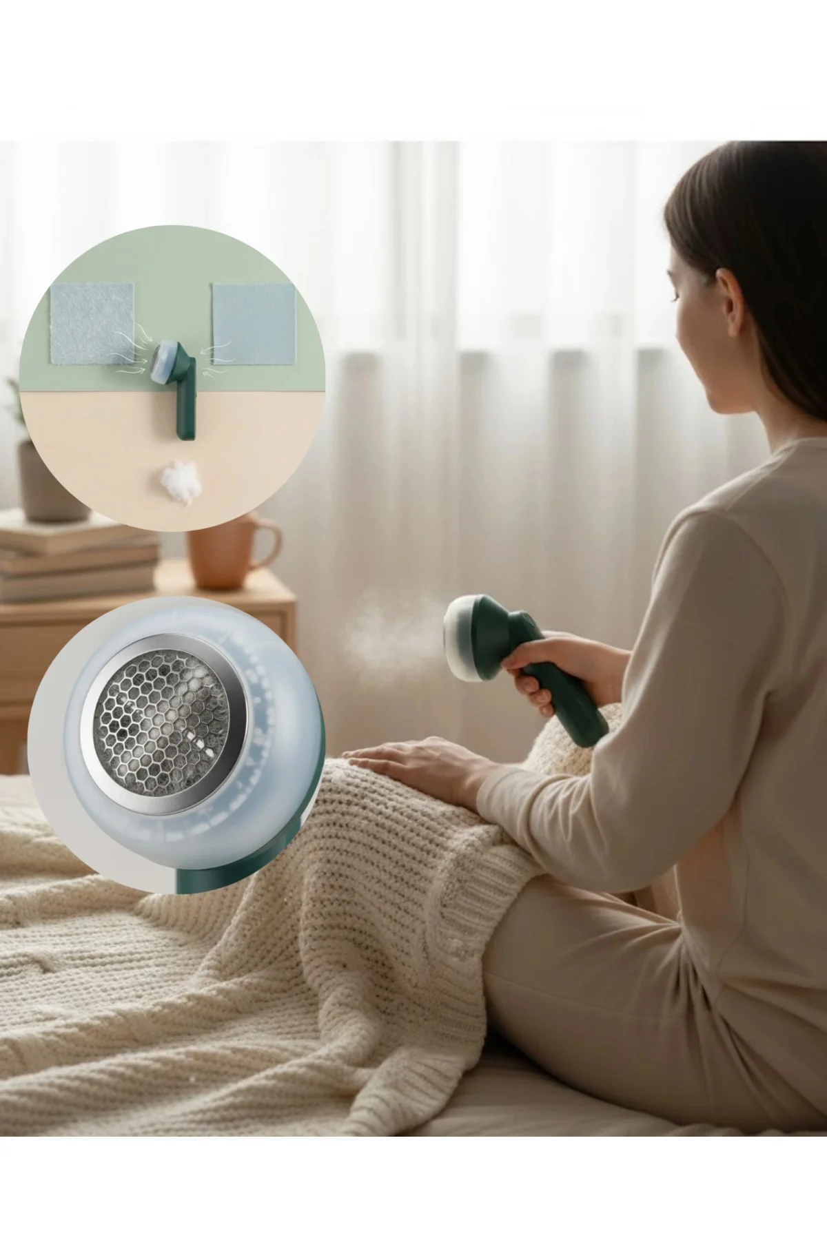 Ev Tekstilleri İçin Pratik Tüy Ve Tiftik Giderici