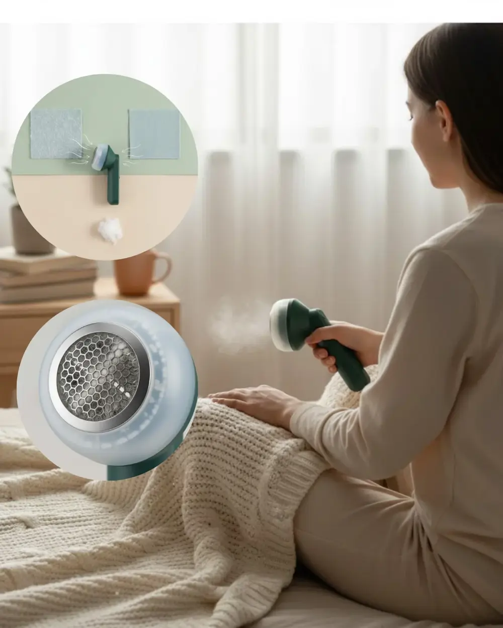 Ev Tekstilleri İçin Pratik Tüy ve Tiftik Giderici