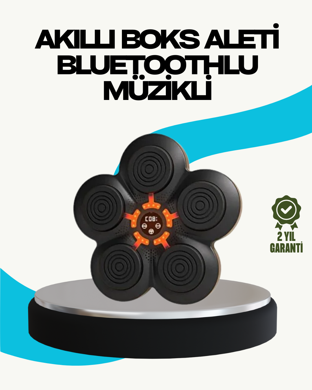Ev Tipi Akıllı Boks Duvar Paneli Müzikli Bluetoothlu Refleks Geli