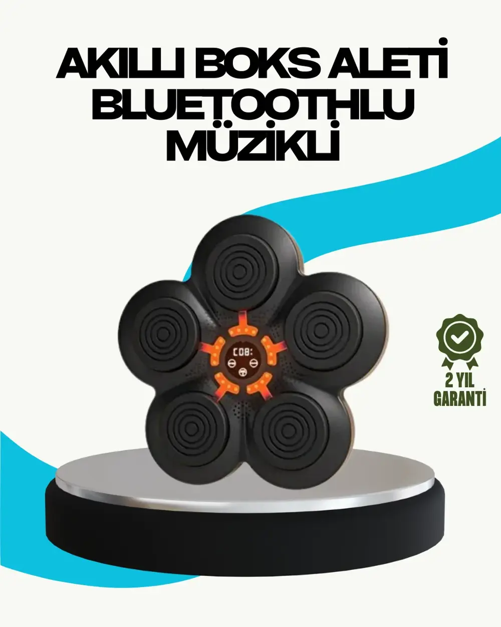 Ev Tipi Akıllı Boks Duvar Paneli Müzikli Bluetoothlu Refleks Geli