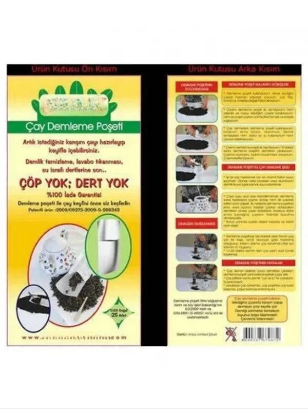 Ev Tipi Çay Demleme Poşeti 25Li Paket Ev Tipi Çay Demleme Poşeti 25Li Paket
