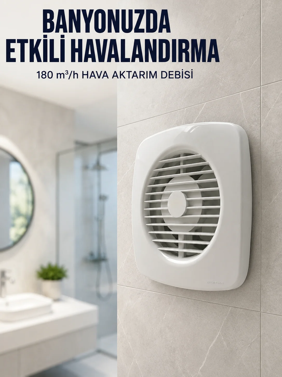 Ev Tipi Dekoratif Aspiratör 16 W 180 m³/h Banyo Mutfak WC Havalandırma Çözümü Fiyatı, Yorumları ve Özellikleri