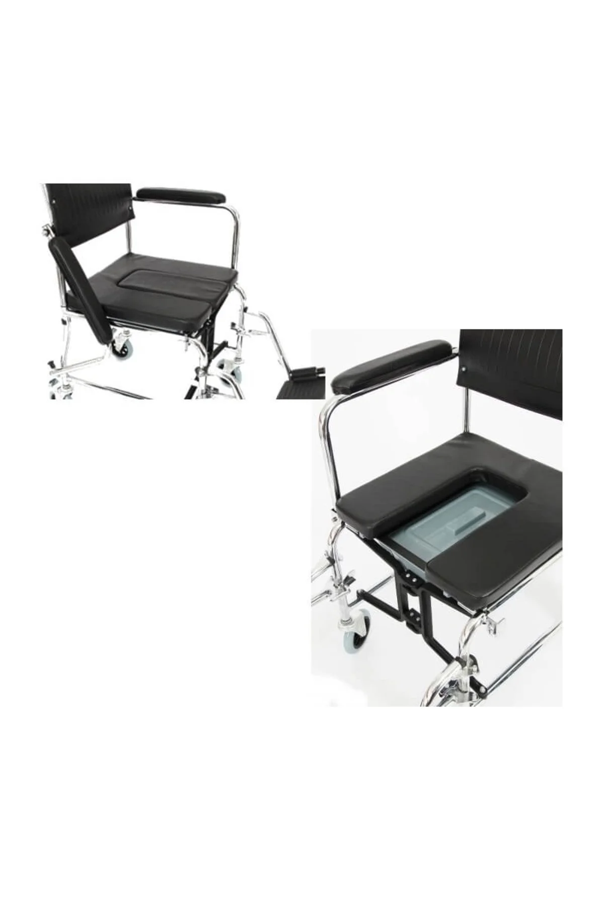 EV TİPİ, KATLANABİLİR, KLOZETLİ, TEKERLEKLİ SANDALYE,