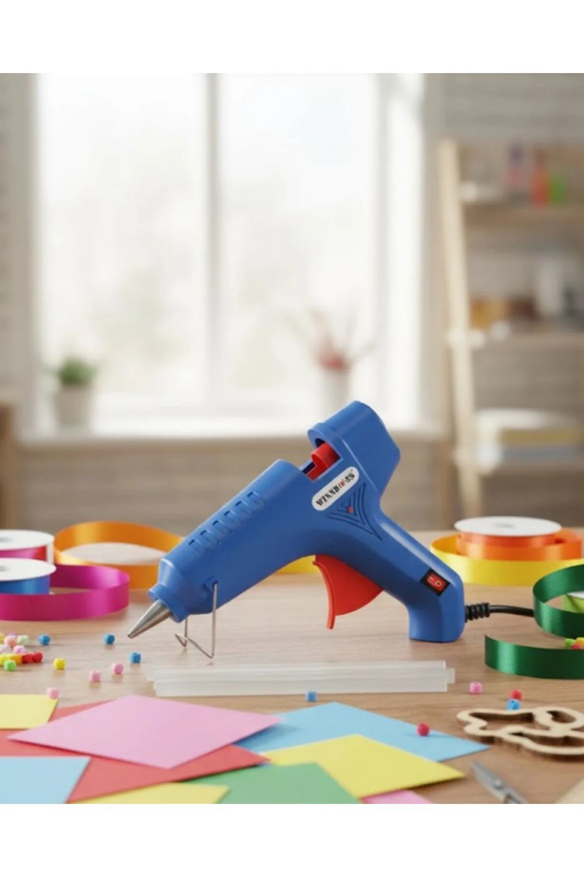 Ev Ve Hobi İçin 60 W Silikon Tabancası 11 Mm Uyumlu 5 Adet Hediye