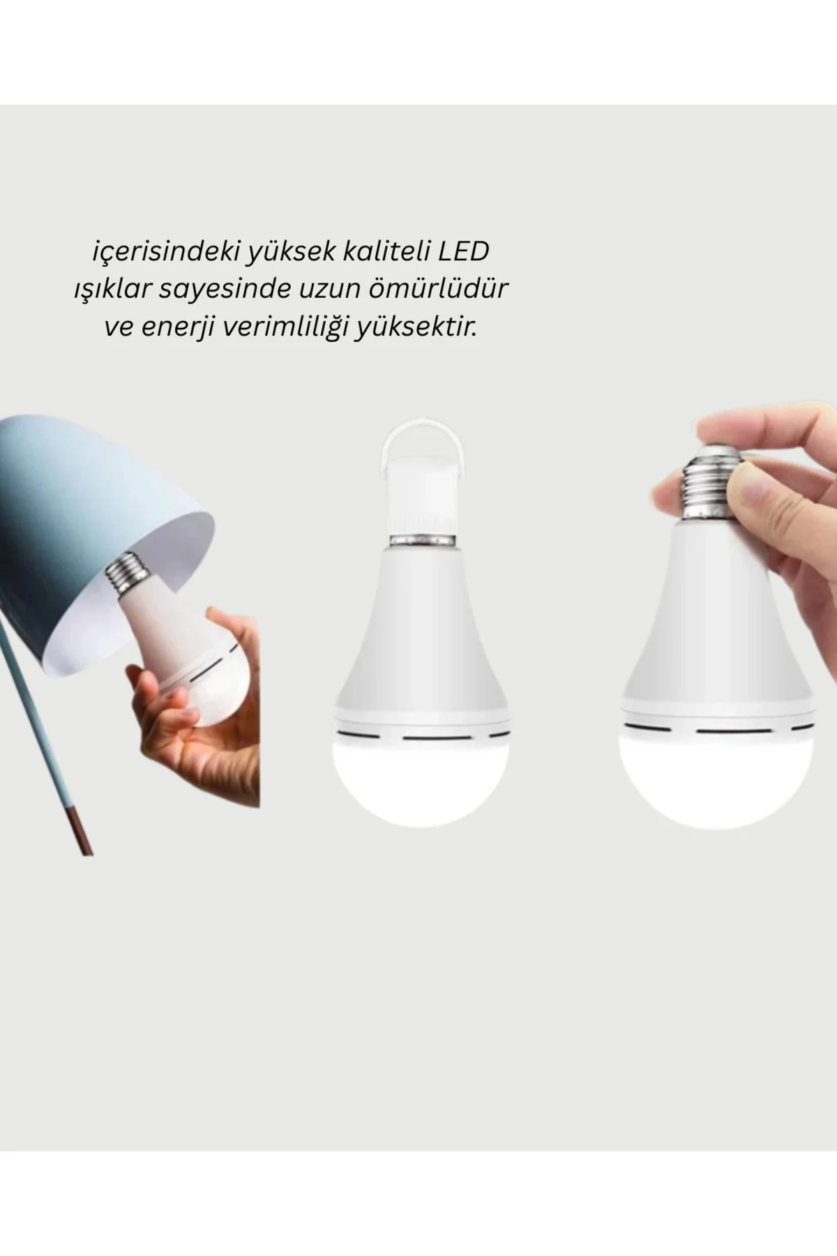 Ev ve İş Yeri İçin Şarjlı LED Ampul