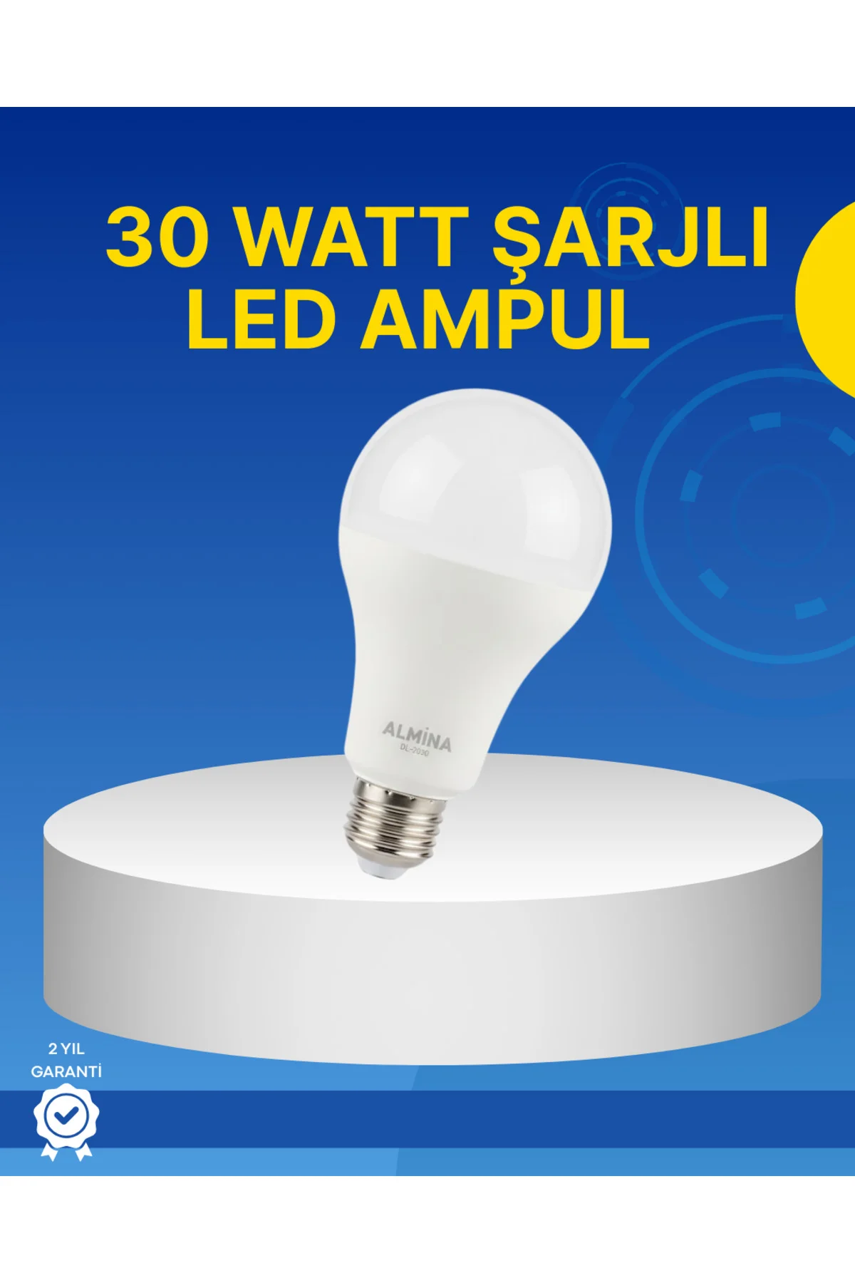 Ev ve İş Yeri İçin Şarjlı LED Ampul