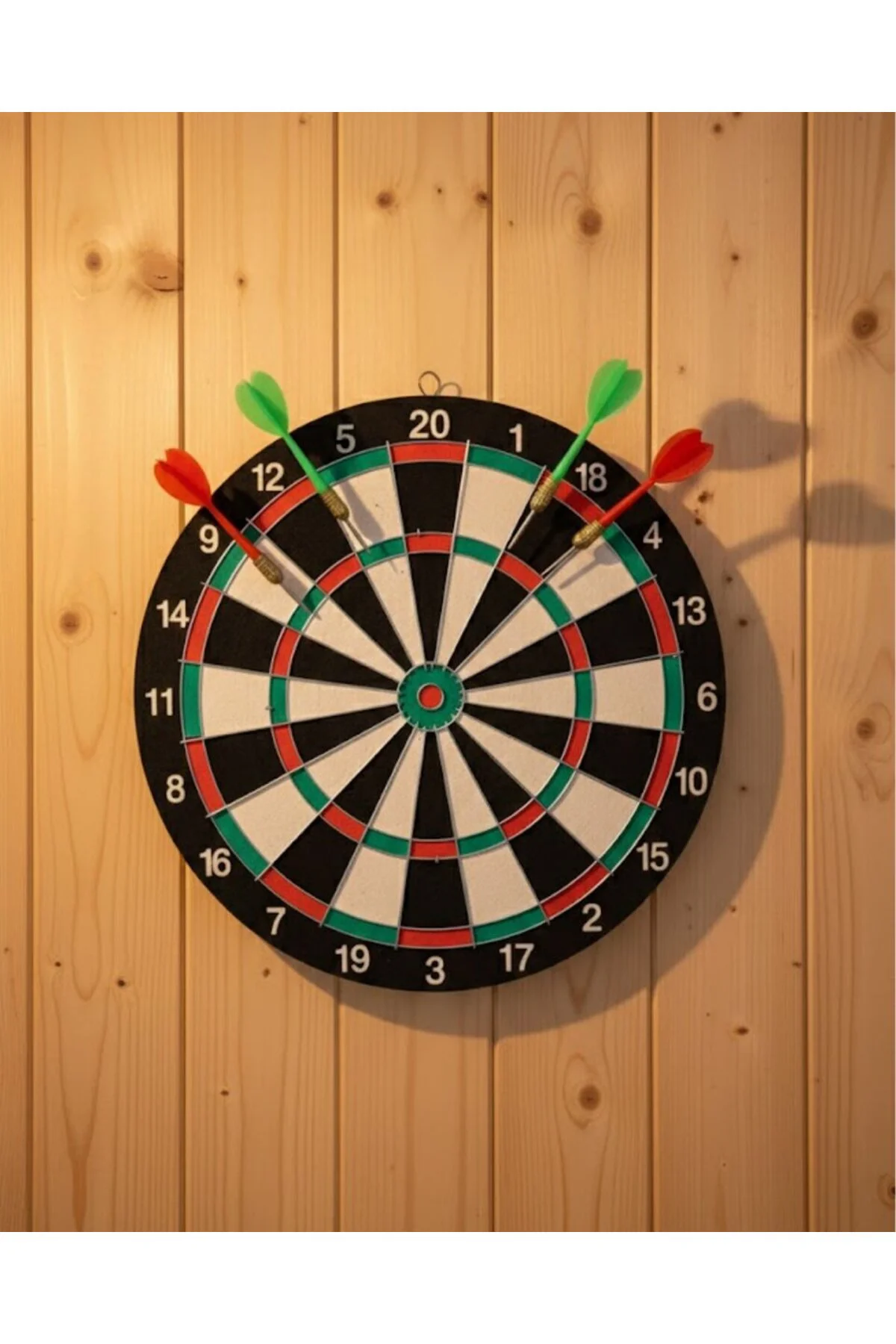 Ev ve Ofis İçin 17 İnç Dart Tahtası Seti 4 Adet Dart Oku Dahil - 