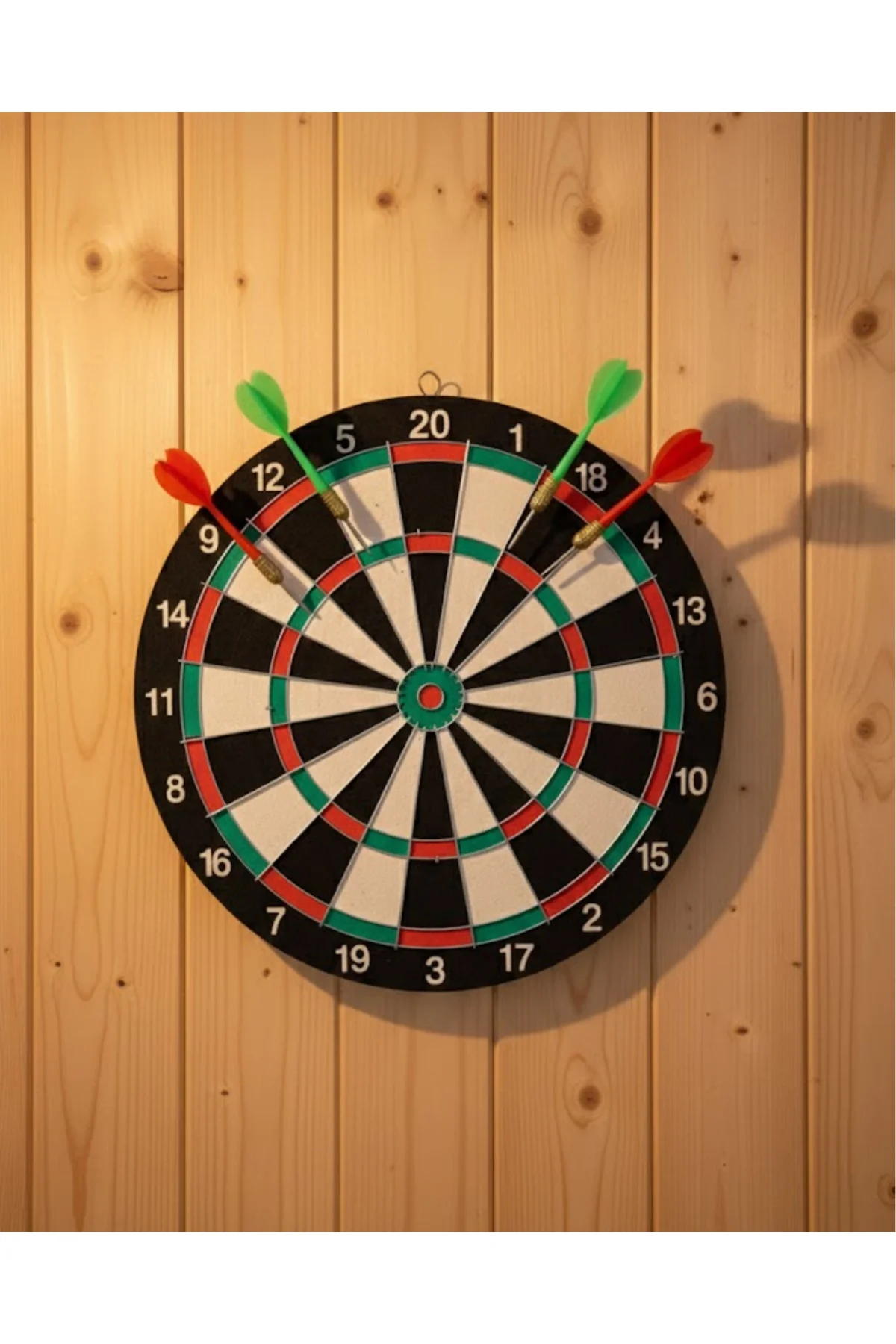 Ev ve Ofis İçin 17 İnç Dart Tahtası Seti 4 Adet Dart Oku Dahil