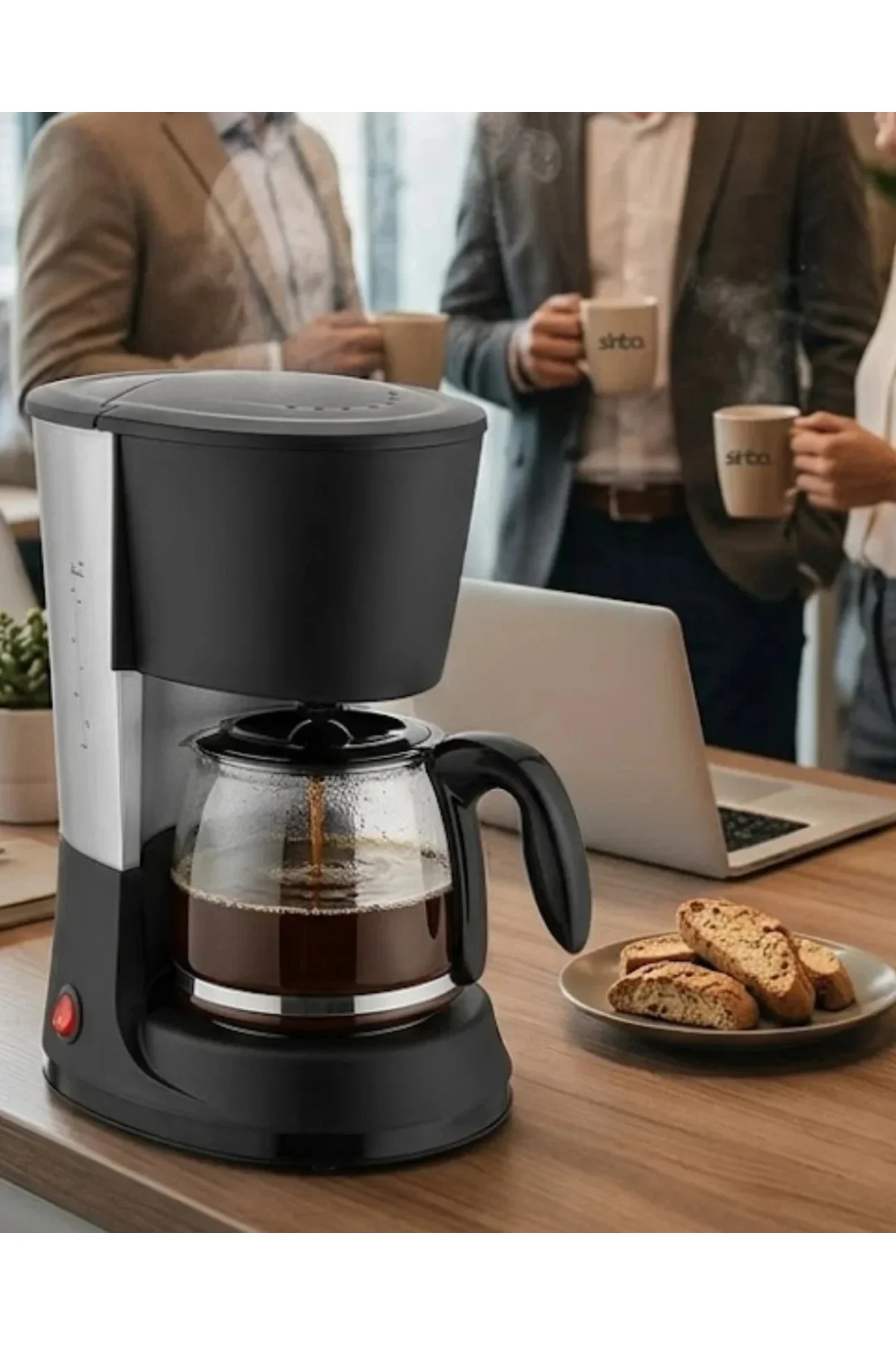 Ev ve Ofis İçin Filtre Kahve Makinesi 12 Fincan Kapasiteli Kahve Makinesi