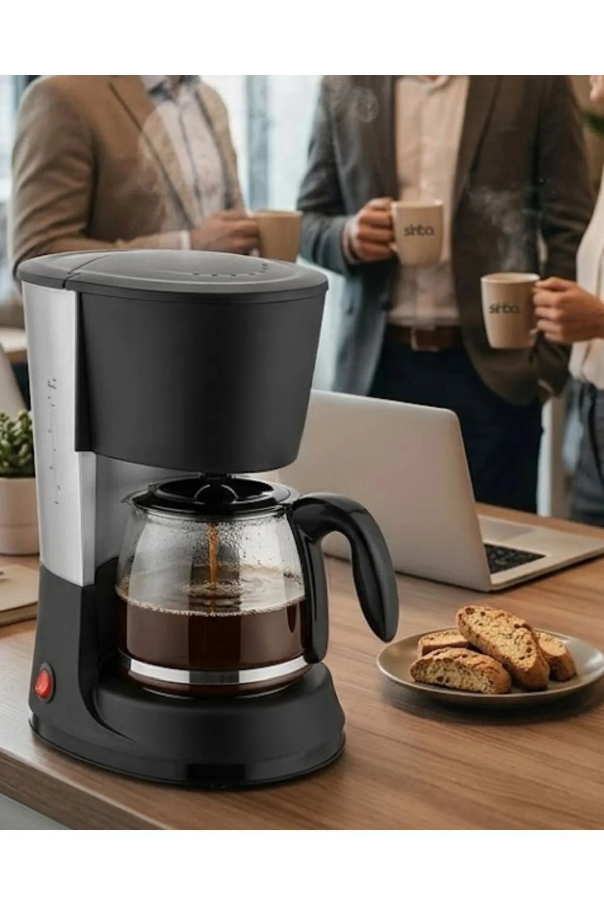Ev Ve Ofis İçin Filtre Kahve Makinesi 12 Fincan Kapasiteli Kahve 