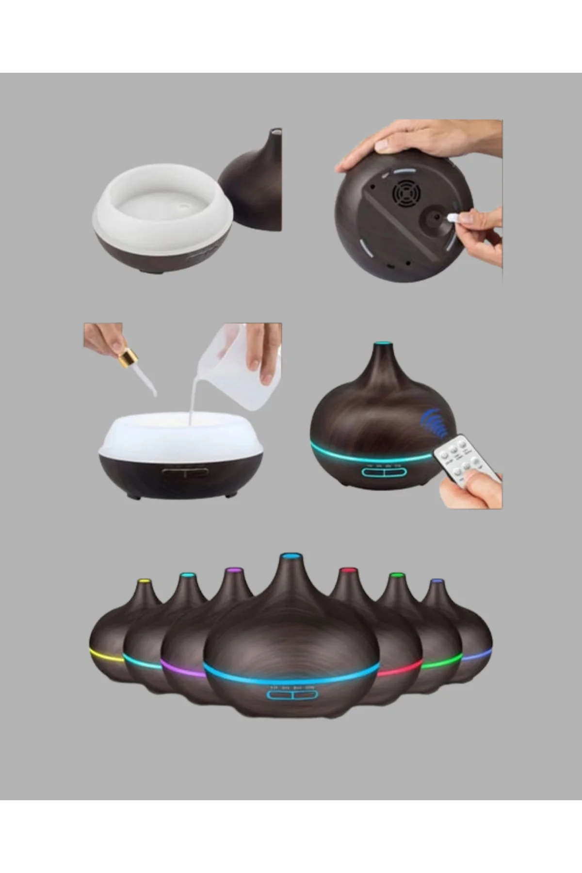 Ev ve Ofis İçin Sessiz Ultrasonik Hava Nemlendirici - Lisinya