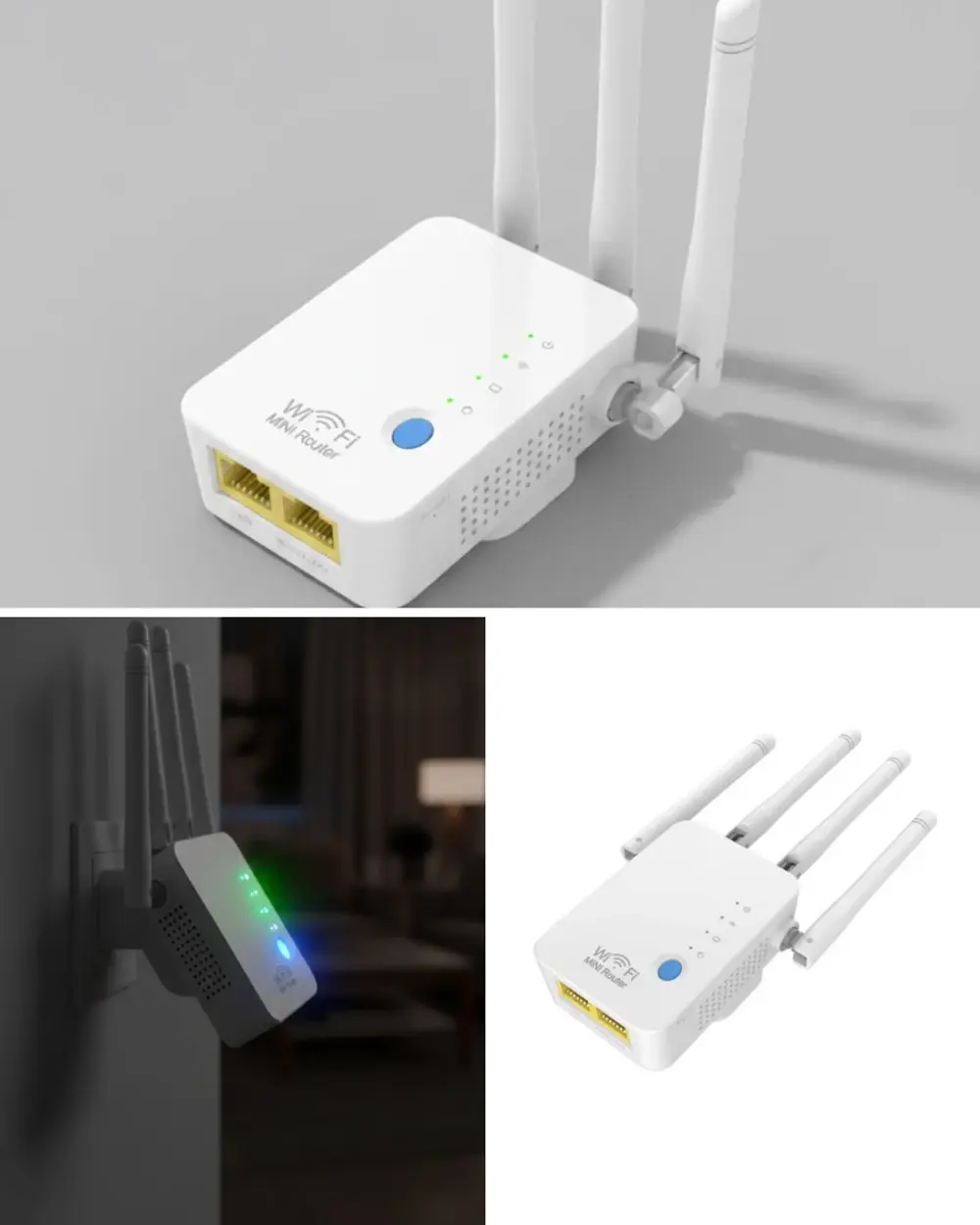 Ev ve Ofis İçin WiFi Güçlendirici WPS Düğmeli Güvenli Tekrarlayıc