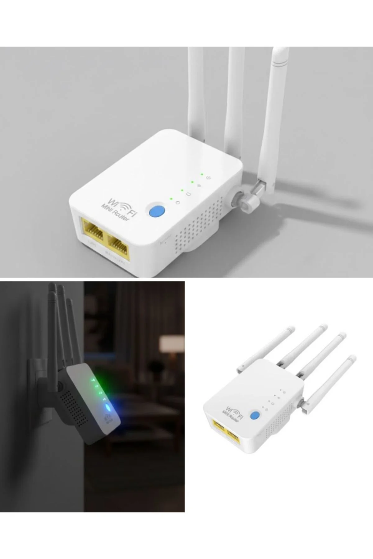 Ev ve Ofis İçin WiFi Güçlendirici WPS Düğmeli Güvenli Tekrarlayıcı