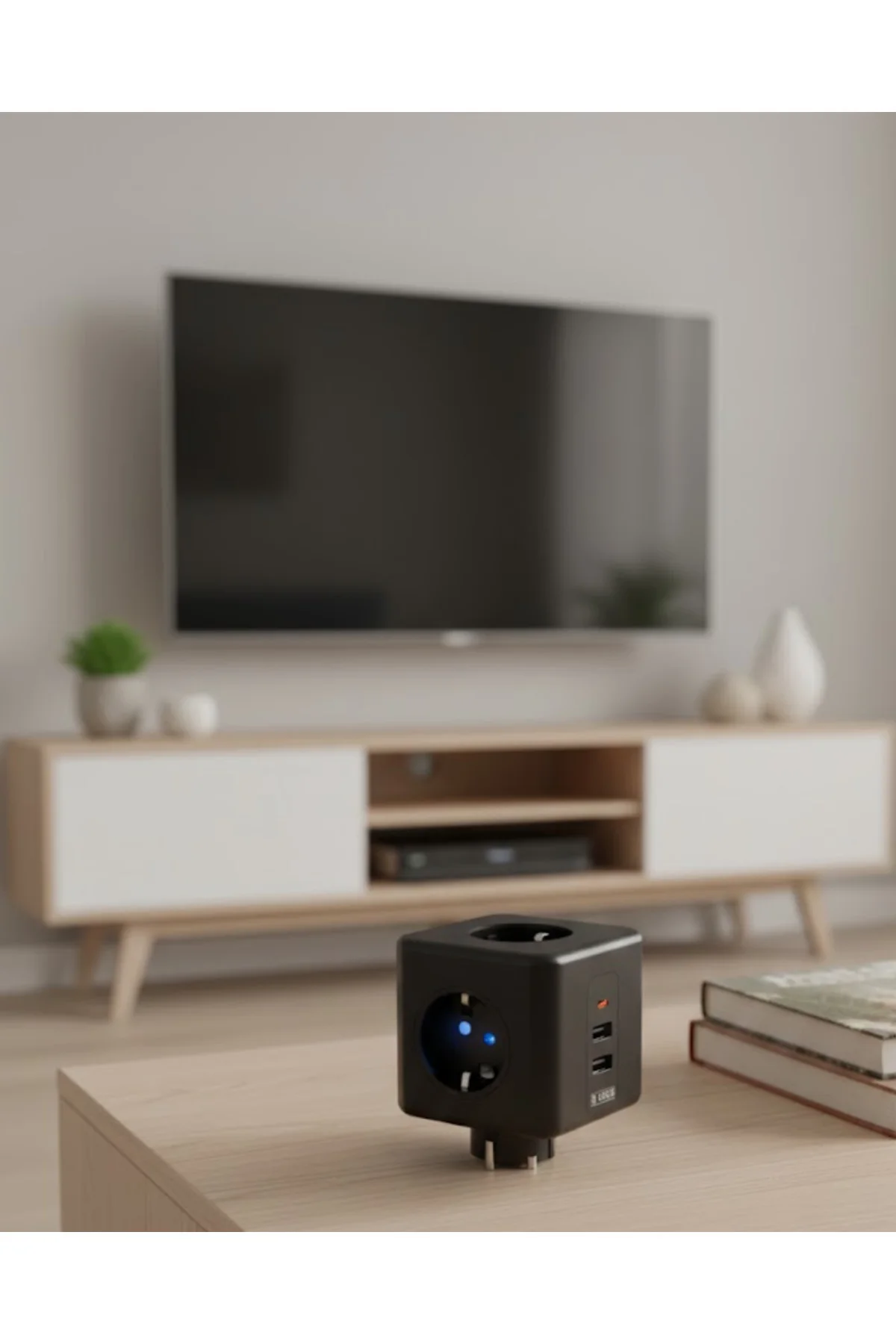Ev ve Ofis Kullanımı İçin Akım Korumalı USB Girişli Priz