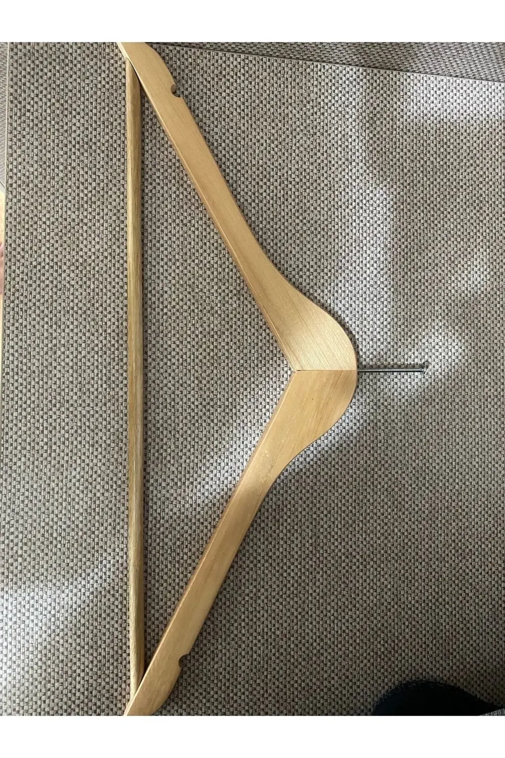 Ev Ve Otel Tipi Ahşap Askı 50 Çift - 100 Adet Vernikli Elbise Ask